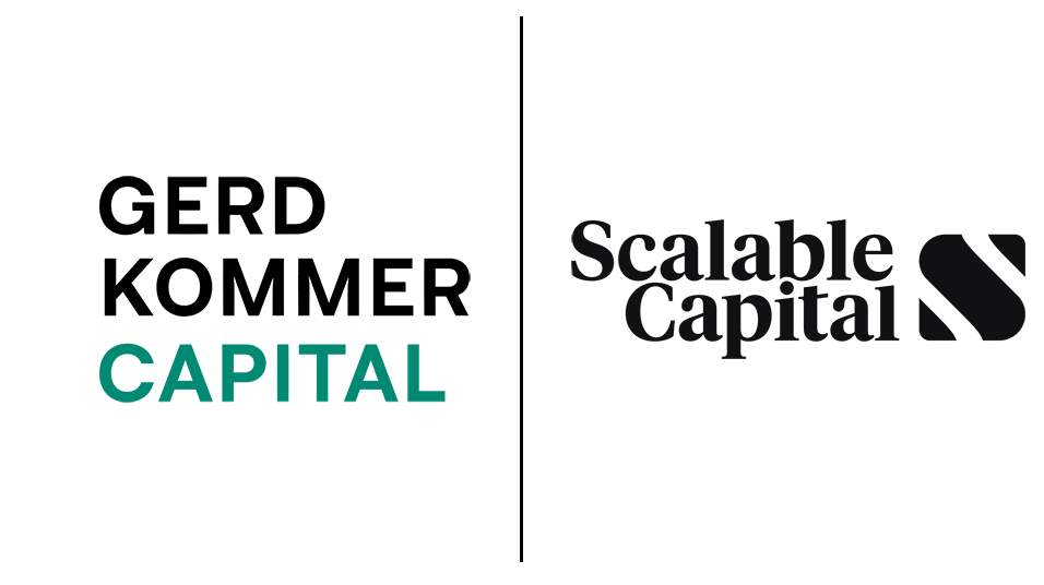 Gerd Kommer Capital Logo und Scalable Capital Logo