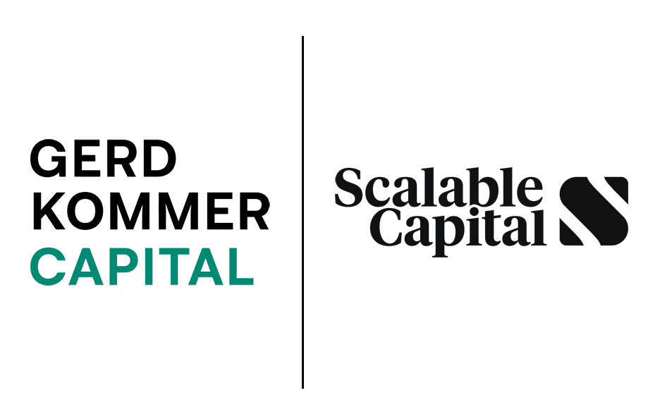 Gerd Kommer Capital Logo und Scalable Capital Logo