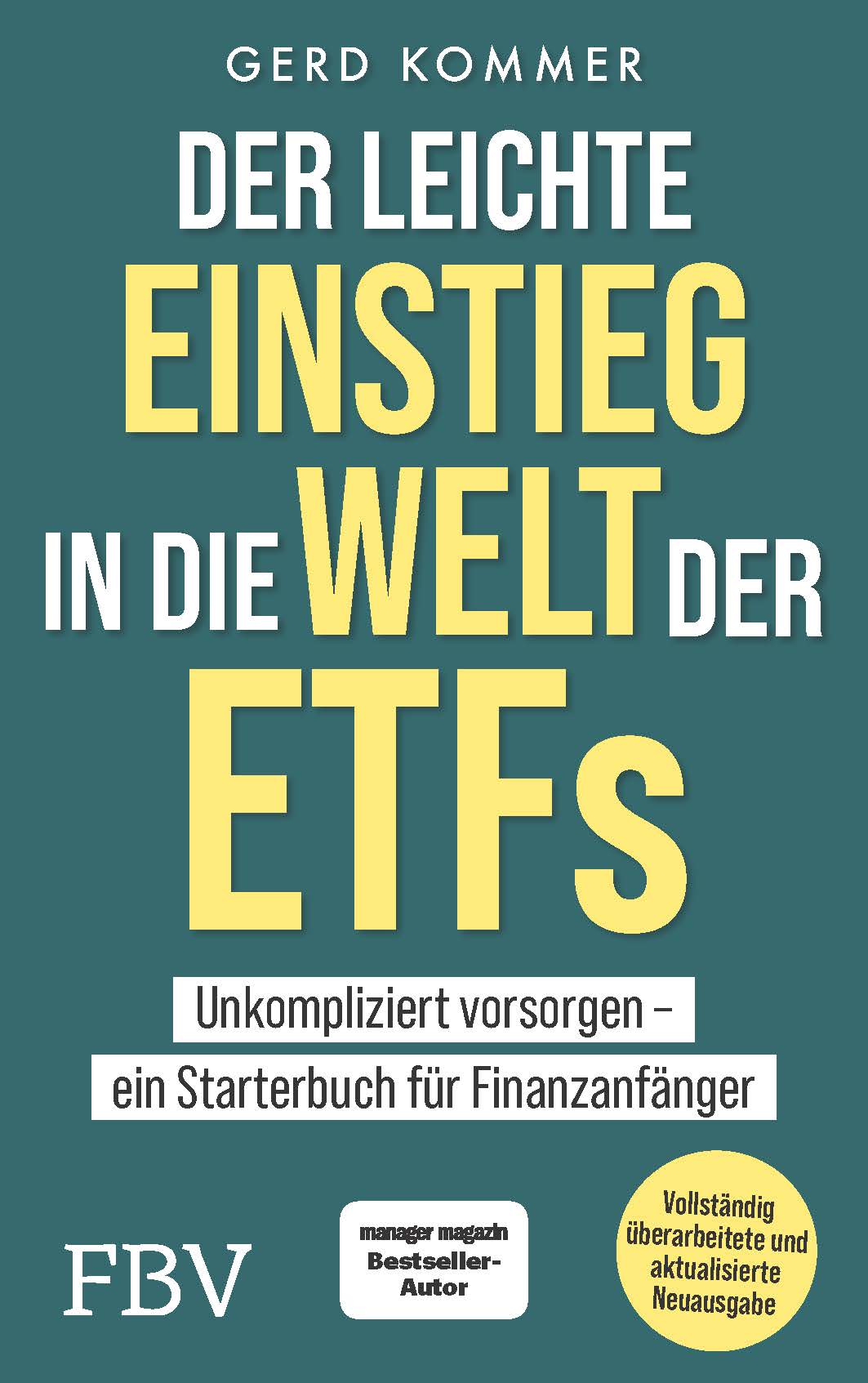 Cover des Buches "Der leichte Einstieg in die Welt der ETFs" von Dr. Gerd Kommer in der 2. Auflage.